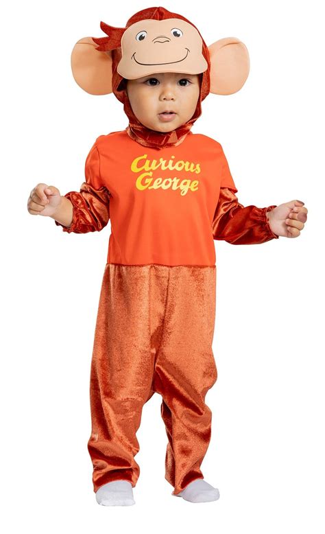 Toddler Curious George Brownorange Jumpsuit Halloween Costume With