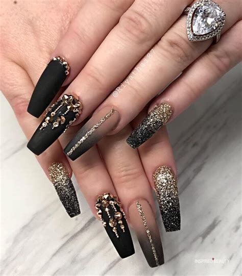 Stunning Coffin Nails With Diamonds Page Of Inspired Beauty