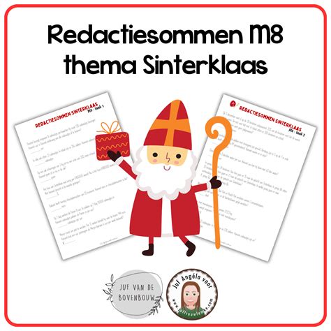 Redactiesommen M8 Thema Sinterklaas Juffrouw Femke