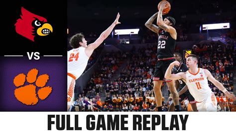 Louisville Vs Clemson Full Game Replay 2023 24 ACC Mens Basketball