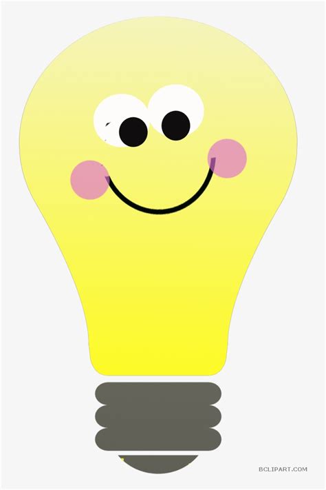 Thinking Light Bulb Clipart Cartoon Light Bulb Clipart PNG Image