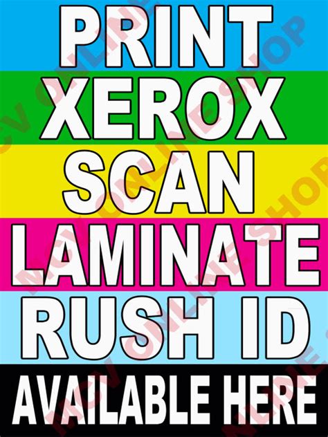 In Print Xaerox Scan Laminate Rush Id Tarpaulin Signage Lazada Ph