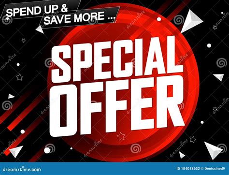 Special Offer Sale Poster Design Template Horizontal Banner Vector