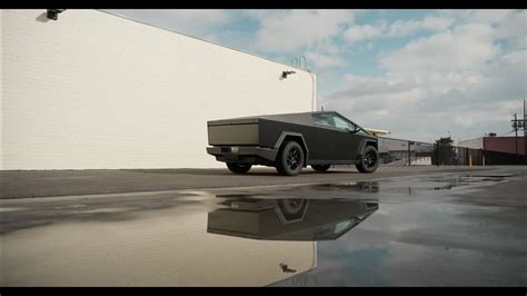 Matte Black Wrapped Tesla Cybertruck Looks Fab With T Sportline Wheels