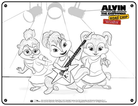 Alvin And The Chipmunks Chipwrecked Coloring Pages