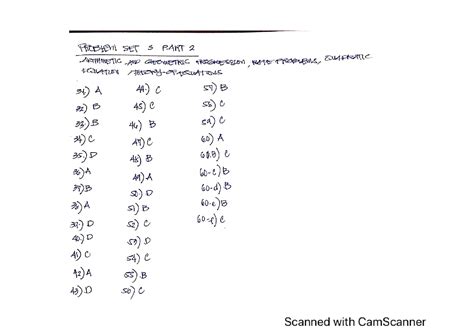 Solution Ps 3 Part 2 Arithmetic And Geometric Progression Rate Problems Quadratic Equation