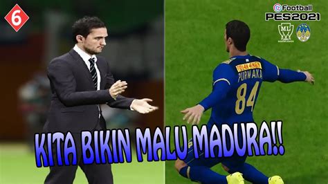 GOAL MENIT AKHIR KEGAWANG MADURA UNITED MASTER LEAGUE PES 2021 PSIM