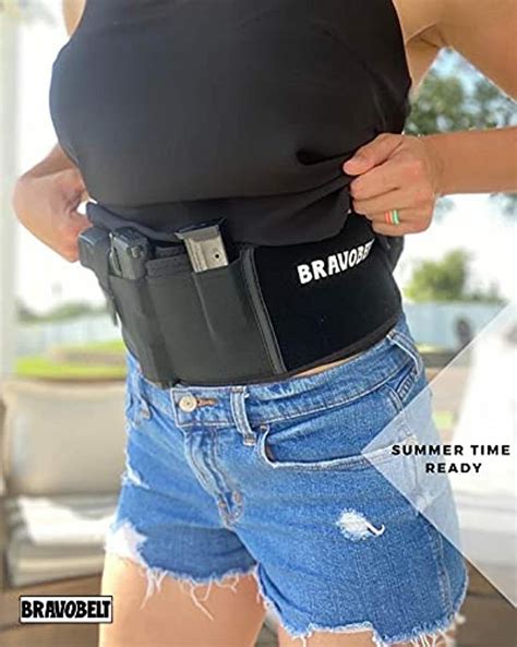 Bravobelt Belly Band Holster For Concealed Carry Athletic Flex Fit