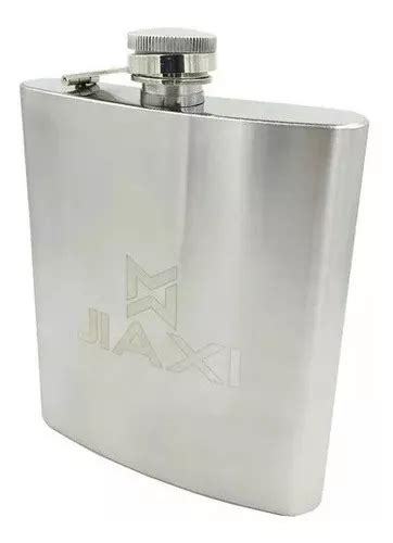 Petaca Jiaxi Cantil Porta Bebida De Bolso Ml Inox Whisky Vodka