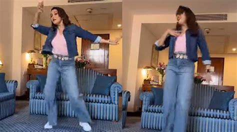 Madhuri Dixit Recreates ‘ek Do Teen Dance Steps Video Goes Viral