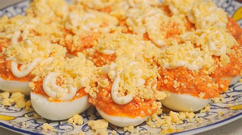 Los Huevos 🥚 Más Faciles Y Ricos Receta Casera De Huevos Rellenos