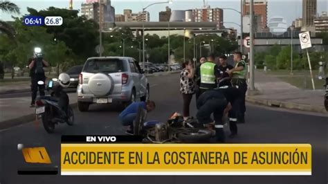 Accidente De Tránsito En La Costanera De Asunción Youtube