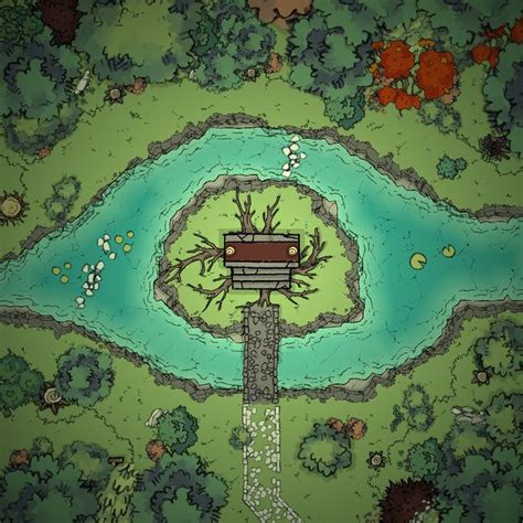 A Forgotten Shrine 25x25 Gridless Grid Battlemaps Fantasy World Map Dnd World Map