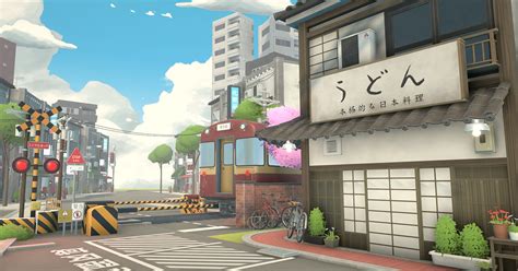 Idyllic Anime Japan 3d Urban Unity Asset Store