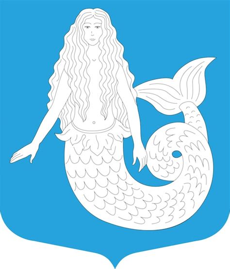 Ilustraci N De Vector Dibujado A Mano De Hermosa Sirena Her Ldica