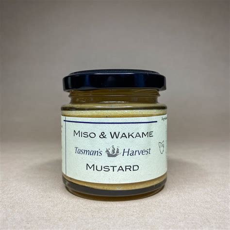 Tasmans Harvest Miso And Wakame Mustard Tasmanian Food And Wine