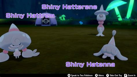 Shiny Hatenna, Shiny Hattrem & Shiny Hatterene | Pokémon Amino