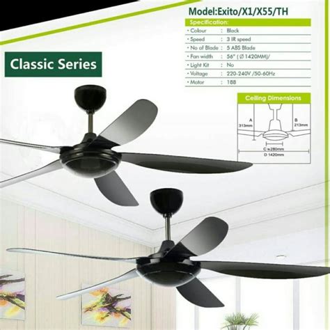 Inovo Remote Ceiling Fan Furniture Home Living Lighting Fans