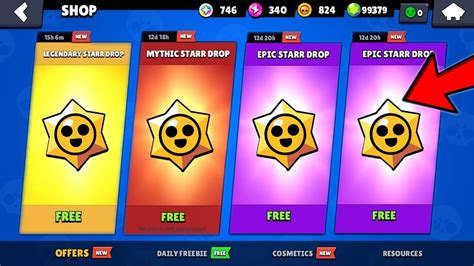 NEW 5 LEGENDARY STARR DROPS FOR NEW BRAWLER BRAWL STARS UPDATE