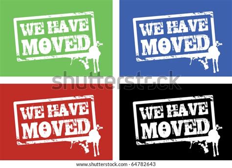 We Have Moved Cards Stock Vector (Royalty Free) 64782643 | Shutterstock