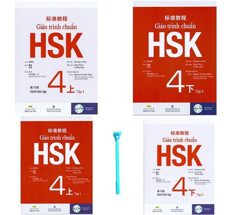 Sách Giáo Trình HSK 4 tiêu chuẩn Thượng Hạ Download giáo trình