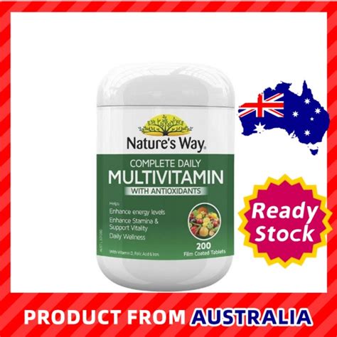 Nature S Way Complete Daily Multivitamin 200 Tablets Shopee Malaysia