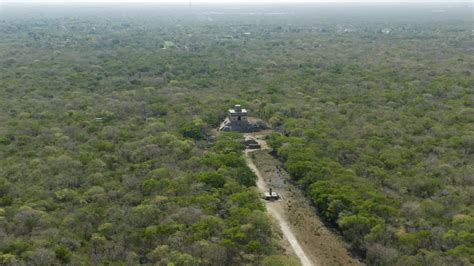 Premium Stock Video Dzibilchaltun Maya Culture Archeological Site The