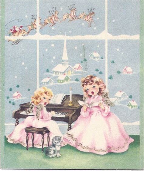 Pin By Janice Sudholt On Pink Christmas Vintage Christmas Greeting