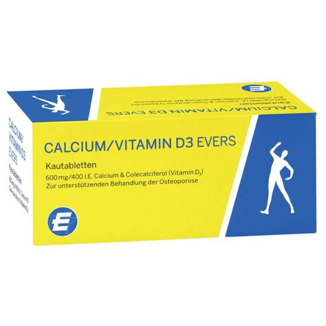 Calcium Vitamin D Evers Mg I E Kautabl St Gesund De