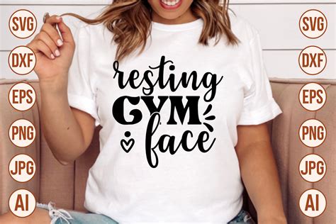 Resting Gym Face SVG Graphic By Trendy SVG Gallery Creative Fabrica