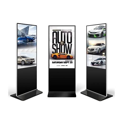 LCD Totem Kiosk Floor Standing Advertising Player Vertical LCD Digital