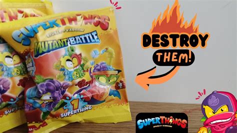 DESTROYING SuperThings Packets SuperThings Mutant Battle Unboxing