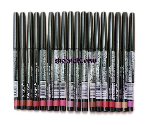 18pcs Nabi Retractable Waterproof Lipliner Lip Liner Lip Liner Set Waterproof Eyeliner