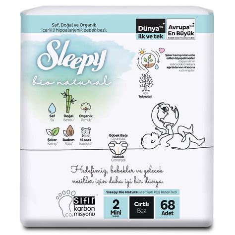 Sleepy Bio Natural 2 Numara Mini 2 Li Bebek Bezi Bebekhouse Da