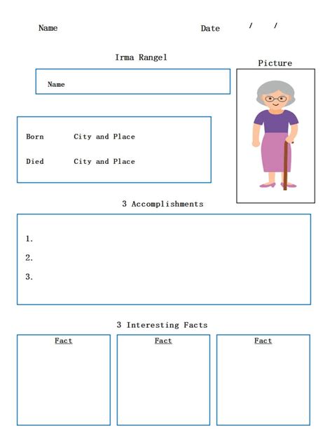 Free Editable Biography Graphic Organizer Examples Edrawmax Online