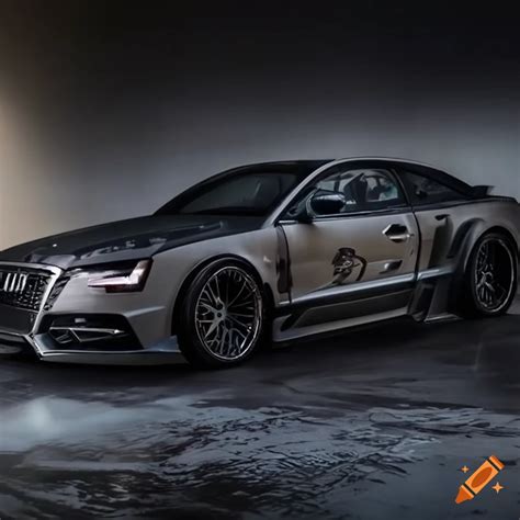 Custom Audi S5 Coupe With Cyberpunk Styling And Aggressive Design On Craiyon