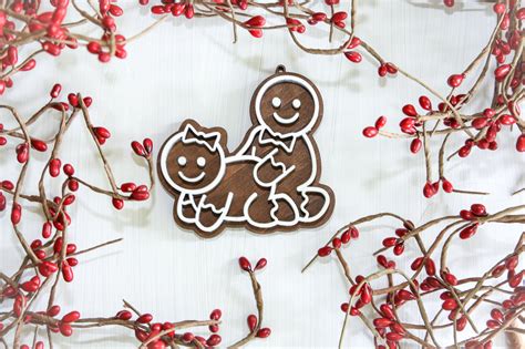 Naughty Gingerbread Ornaments Coras Creations