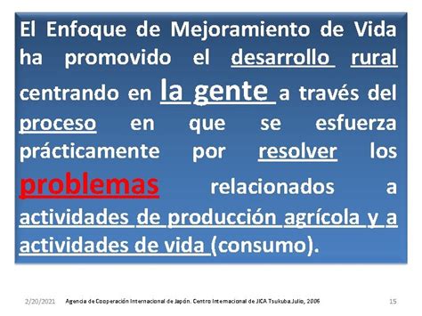 Proyecto Implementacin Del Enfoque De Mejoramiento De Vida