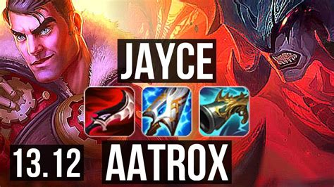 Jayce Vs Aatrox Top 1 6m Mastery 11 2 5 Dominating Na Master