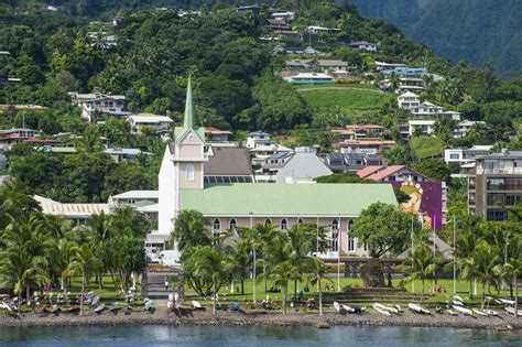 Downtown Papeete Tahiti Society Islands French Polynesia Pacific