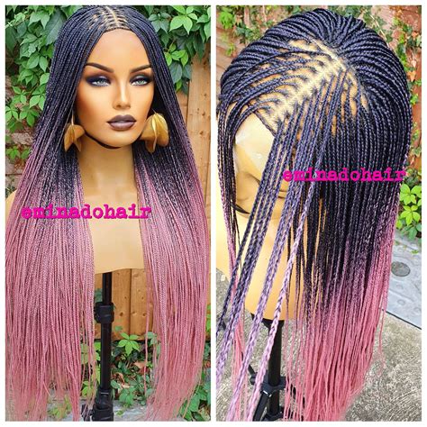 Knotless Braid Wig For Black Women T For Women Full Lace Etsy