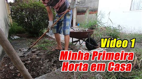 Minha Primeira Horta Em Casa V Deo Youtube