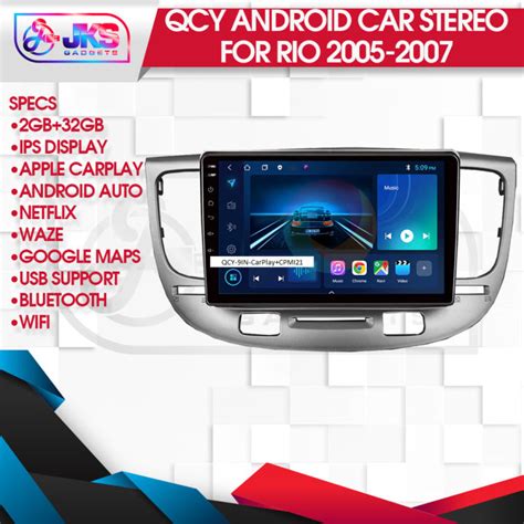 Qcy Android Car Stereo With Apple Carplay And Android Auto For Kia Rio