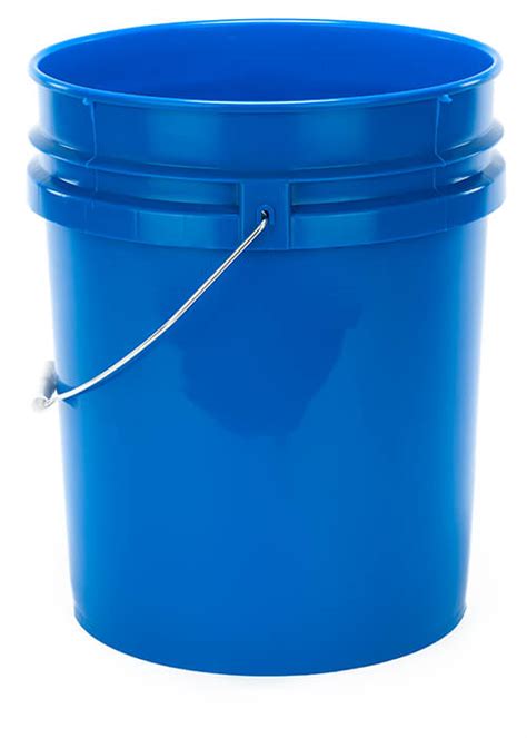 5 Gallon Plastic Bucket Open Head Blue Best Containers