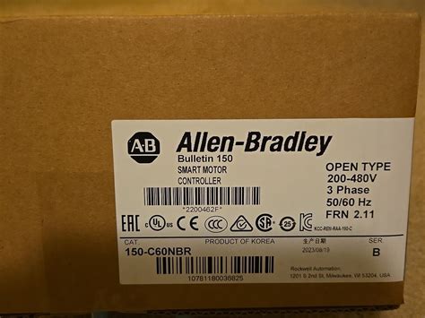 Allen Bradley C Nbr Ser B Smc Smart Motor Controller Ab Ebay