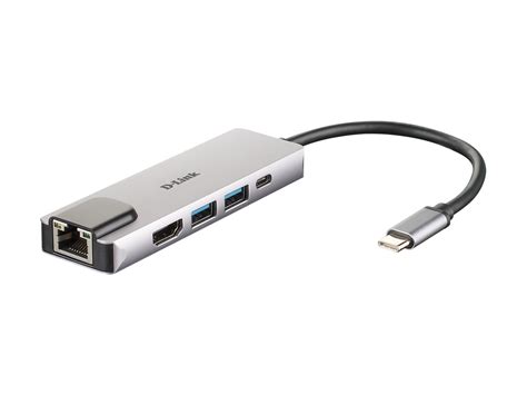 D Link 5 в 1 Usb C ™ хъб с Hdmi Ethernet и Power Delivery Laptopbg