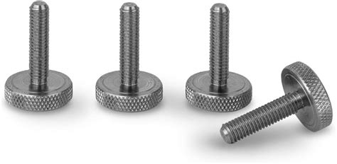 PrecisionGeek Stainless Steel M5 X 19mm Knurled Thumb Screws Set Of