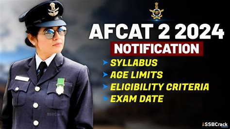 AFCAT 2 2024 Notification Syllabus Age Limits Eligibility Criteria