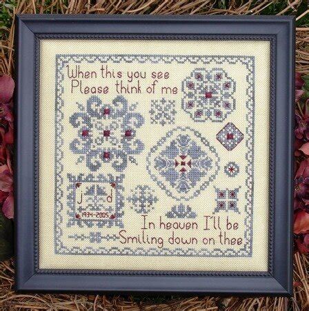 My Big Toe Designs Remember Me Cross Stitch Pattern 123Stitch