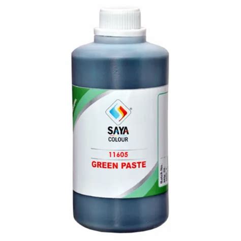 Saya Green 7 Pigment Paste For Latex Plastic Bottle And Hdpe Drum 500